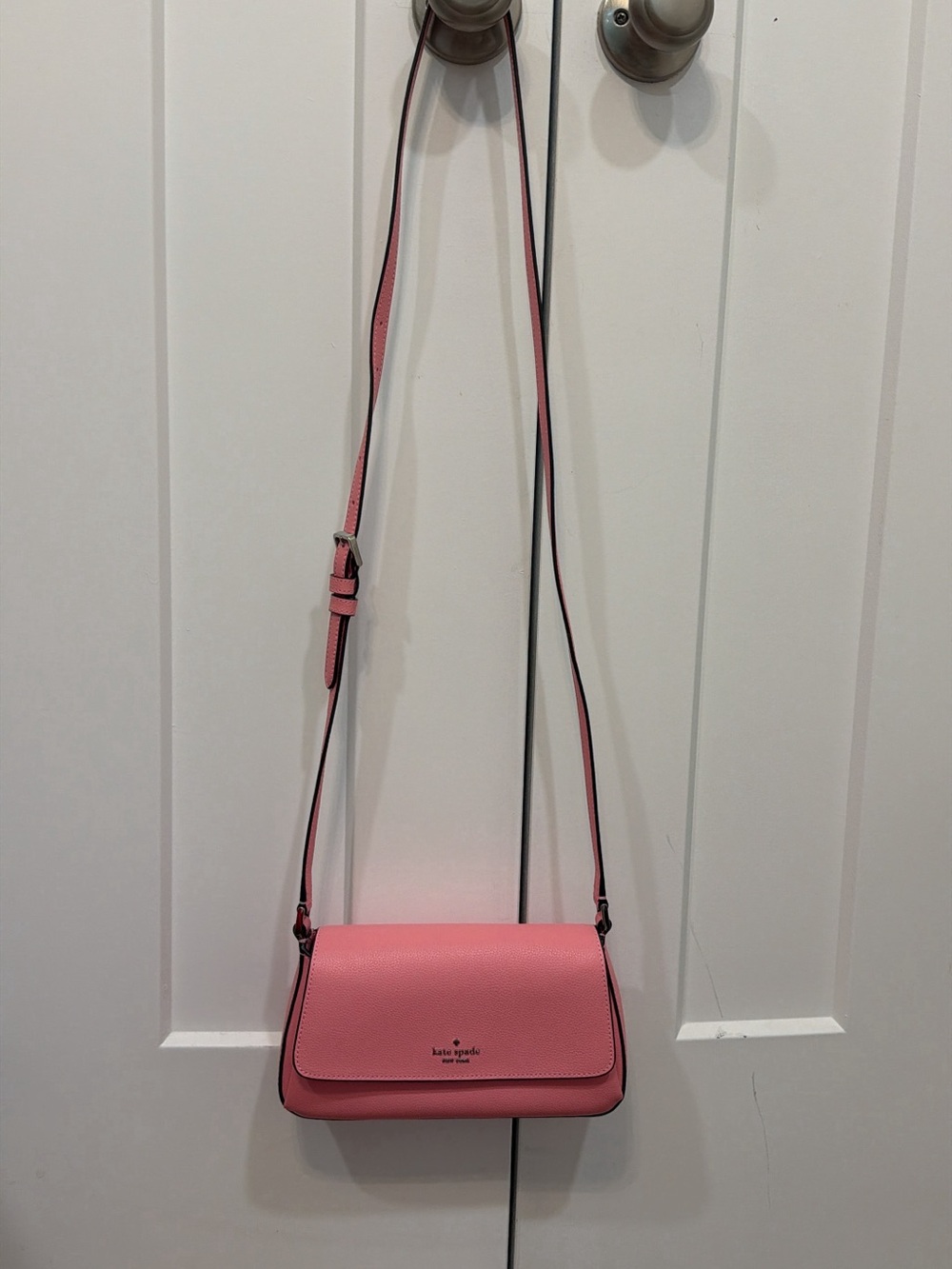kate spade Pink Leather Crossbody Bag with Adjustable Strap